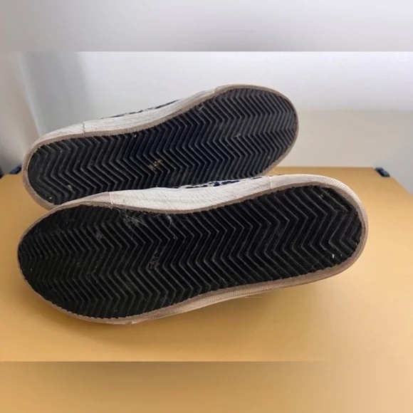 Golden Goose 2.12 High Top Sneakers Blue Velvet Leopard sz 38 - Picture 13 of 16